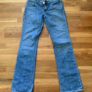 very low waist 2000s flare jeans